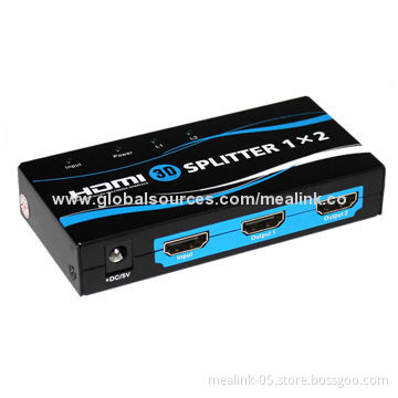 1 x 2 HDMI Splitter, Supporting 3D Video Signal, 105x50x20mm Size